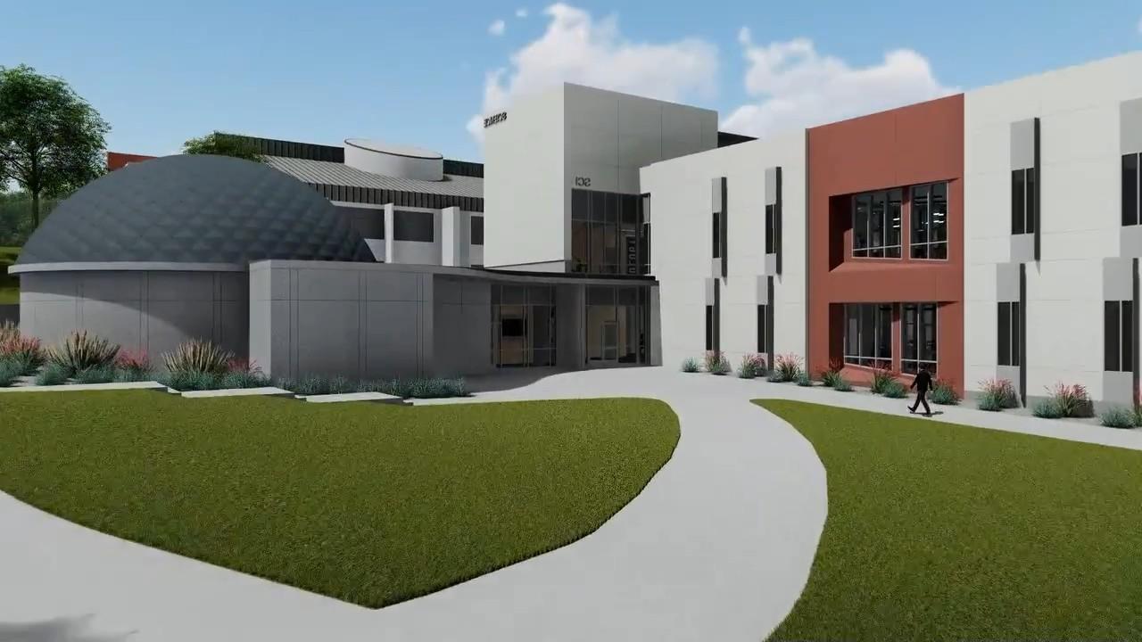 an architectural rendering of a building